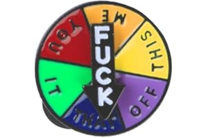 GroveEss Spinning Enamel Pin Badge,Fun Small Enamel Pin,Cute Wheel Pin Decoration Accessory for Clothes Bags Hats,Novelty Pin Badge Gifts for Kids Women Men