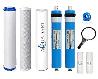 AquaDart 25 LPH RO Water Purifier Filter Replacement Service Kit With 2 (100) GPD RO Membrane