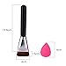eBoot Flat Contour Makeup Brush Face Cheeks Powder Cosmetic Tool Brush with Makeup Blender Sponge