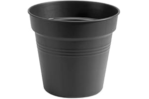 elho Green Basics Anzuchttopf 21 - Growpot für Züchten und Ernten - Ø 21.0 x H 19.3 cm - Schwarz/Living Schwarz