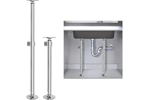 SIGHTDAY 2PCS Undermount Sink Brackets,Undermount Sink Mounting Brackets,Stainless Steel and Adjustable Sink Legs Installation and Repair System Kit for Kitchen and Bathroom Sink(17.2-29.5in)