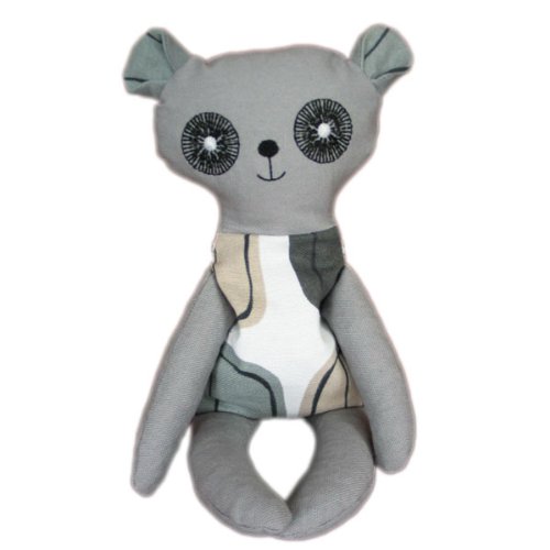 Soft Toy Small Panda Teddy | Baltic Amber Gift | Handmade Doll with amber gemstone filling | Baby massage | Alternative Medicine | Crystal Therapy | Baby Warmth Sleeping Toy