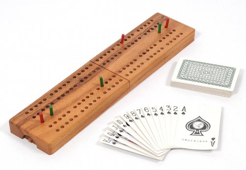 Preisvergleich Produktbild Cribbage - Zählbrett Klappbrett mit Spielkarten 54 Pokerblatt