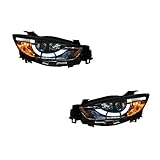 Abblendlicht [Doppellinsen-Projektor + Xenon-Lampe] ist mehr 3 mal heller als das Original, neues Trend-Projektor-Scheinwerfer-Design, bieten ein besseres Lichtmuster als herkömmliche Kristallscheinwerfer.