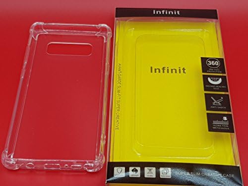 2 X Samsung S8 Plus Silicone Cover (soft + hard) Hybrid Airbag Cushion Shockproof clear water color for Galaxy S8 Plus: Infinite brand- comes in specially designed retail packaging: 1 case free as promotion offer