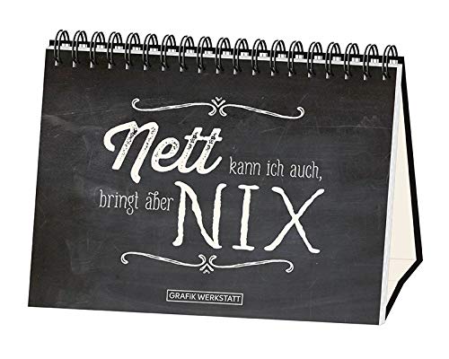 Nett kann ich auch, bringt aber nix: Spiralbuch