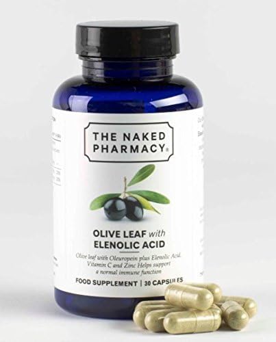 The Naked Pharmacy | Olive Leaf with Elenolic Acid | Nutraceutical Food Supplement | 30 Capsules | Holistic Immune System Support