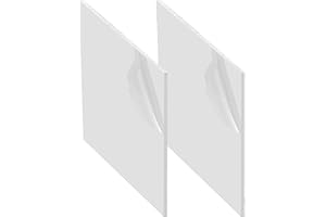 HYRYC Plaque Abs 3mm x 30cm x 20cm Plaque Plastique Blanc Avec Film de Protection Pour Construction de Modèle Bricolage 2pcs (30 * 20CM, Blanc)