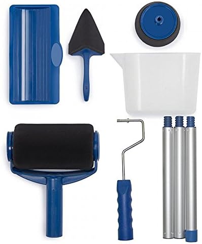Paint Roller with Reservoir 8PCS/Set ,Paint Roller,Paint Brush Roller Set Paint Roller Kit DIY Paint Roller Kit Room Wall Painting Runner .