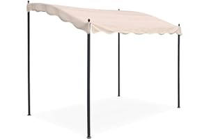 Yellowshop - Pergola in ferro mt. 3x2,5 colore ecrù modello Salvador