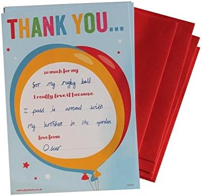Balloon Thank You Notes 20 A5 sheets