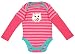 Girls Baby Cute Owl Motif Stripe Bodysuit Toddler Vest Top sizes from Newborn to 24 Months