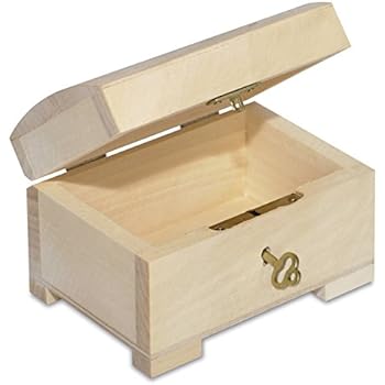 Amazon.de: Holzbox mit Scharnieren Holzkiste klein verschließbar PSK10