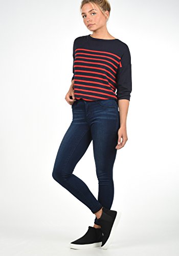 ONLY Feli Damen Jeans Denim Hose Röhrenjeans Aus Stretch-Material Skinny Fit, Farbe:Dark Blue Denim, Größe:XS/ L34 - 