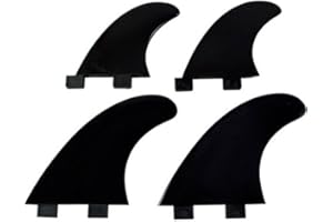 NORTHCORE FCS Compatible Quad Fins Set - Black