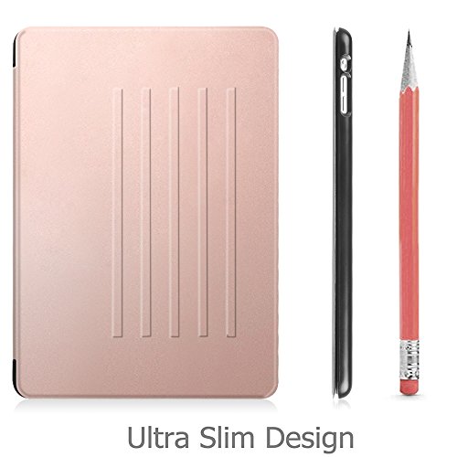 Fintie iPad Air Hülle – [Multi-Sichtwinkel] Ultra Schlank Magnetische Kickstand Schutzhülle Abdeckung mit Auto Schlaf / Wach Funktion für Apple iPad Air, Roségold - 8