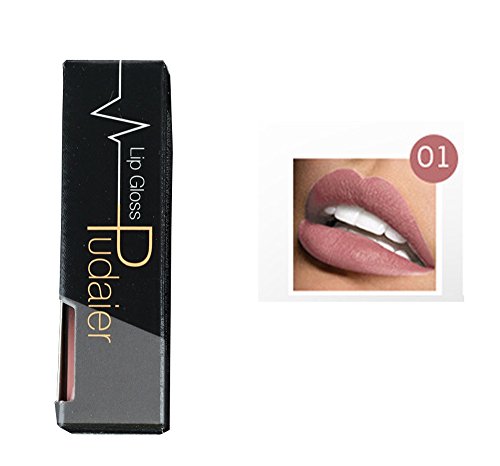 Yitla Matt Liquid Lip Gloss Lippenstift Wasserdicht Langlebig,21 Farben (1)