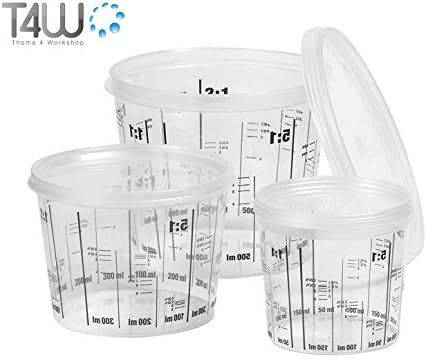 T4 W 2300ml Mixing Paint Mixer Graduated Beaker Mug without Lid (59462)