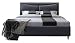 Produktbild IQ Bed Modell Tampa Polsterbett, anthrazit,  200 x 140, Kopfteil 106 cm hoch