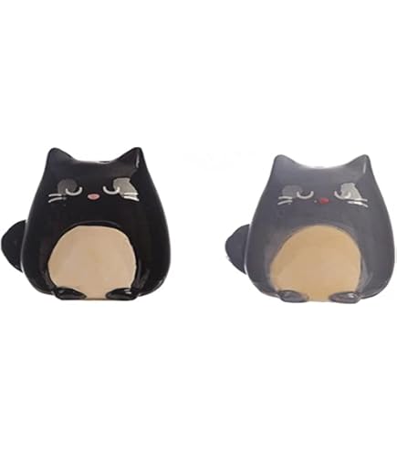 Poivrière Et Salière Métal Argenté Forme Chat - Ensemble Décoratif Neuf