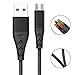 Produktbild Bescita Mikro USB-Ladekabel Art C USB-Fisch-Endstück-Geflochtenes Dauerhaftes Kabel-Daten-Schnelles Laden für Android Telefon (Schwarz 0.3M)