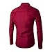 Jeevaan Men's Plain Solid Slim Fit Cotton Causal Shirt (Maroon; Large)