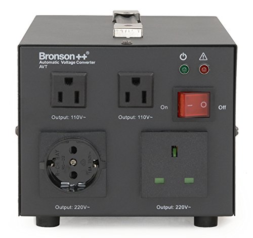 Bronson++ AVT 1500 - Transformador de 110/120 Voltios Convertidor de Voltaje EE.UU. - 1500 Vatios - Núcleo Toroidal Elevador/Reductor - Bronson 110V 120V 1500W