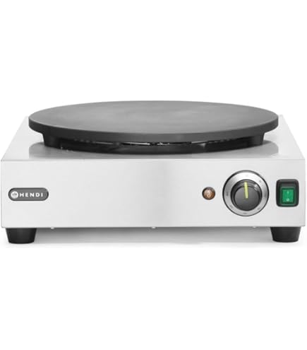 Crepes Maker 40cm Antihaft - Elektrischer Crêpe Maker 50-300°C Mit Holzspatel