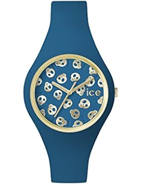 Ice-Watch Damen - Armbanduhr Ice Skull Analog Quarz Silikon ICE.SK.DWR.S.S.15