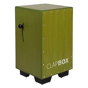 Clapbox Adjustable Snare Cajon CB40- Olive Green, Birch Wood (H:50 W:30 L:30) - 3 Internal Snares