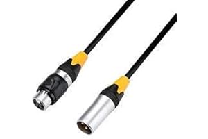 Adam Hall Cables 4 STAR DMF 0500 IP65 – DMX & AES/EBU-kabel – 3-polig XLR (m) till XLR (f), IP65 5 m
