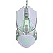 Produktbild 7 Tasten spiel Kabelgebundene Maus, mamum X2 USB Wired 4800dpi 7 Tasten optische Gaming Maus LED-Hintergrundbeleuchtung für PC Einheitsgröße weiß