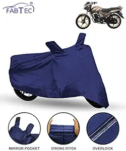 Fabtec Bike/Motorcycle Body Cover for Tvs Star City Plus (Blue)