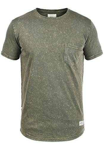 Redefined Rebel Myles Herren T-Shirt Kurzarm Shirt mit Rundhalsausschnitt Aus 100% Baumwolle, Größe:XL, Farbe:Dark Olive Redefined Rebel Myles Herren T-Shirt Kurzarm Shirt mit Rundhalsausschnitt Aus 100% Baumwolle, Größe:XL, Farbe:Dark Olive