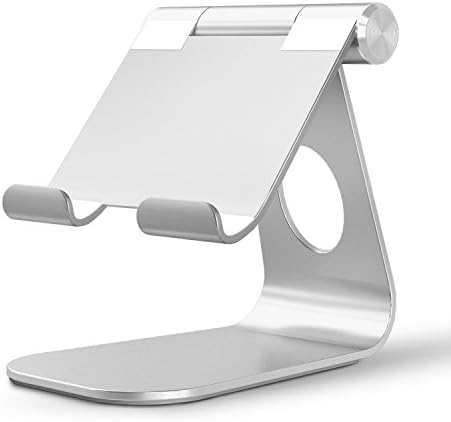 AlierGo Tablet Stand,Multi-Angle Aluminum Desktop Stand Fit for All Smart Phones, E-readers and iPad Air 2 3 4 Pro mini, kindle, Nexus, Accessories, Samsung Tab and Other Tablets
