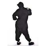 JT-Amigo Damen Herren Tier Kostüm Pyjama Jumpsuit Schlafanzug Overall, Pinguin Kostüm, Gr. M - 