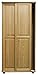 Produktbild Landhaus-Stil Kiefer-Kleiderschrank, Farbe: Natur 190x80x60 cm