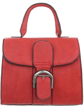 iTal-dEsiGn Damentasche Kleine Schultertasche Used Optik Handtasche Kunstleder TA-11735