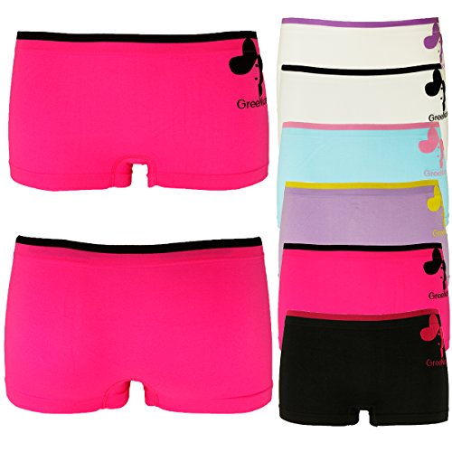 Pack of 6 Girls Briefs L &AMP; K-II 152-176 Boxer Briefs One Size -  Multicoloured - One size