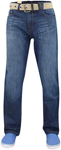 Mens Gaffer Jeans Dark Blue 34L