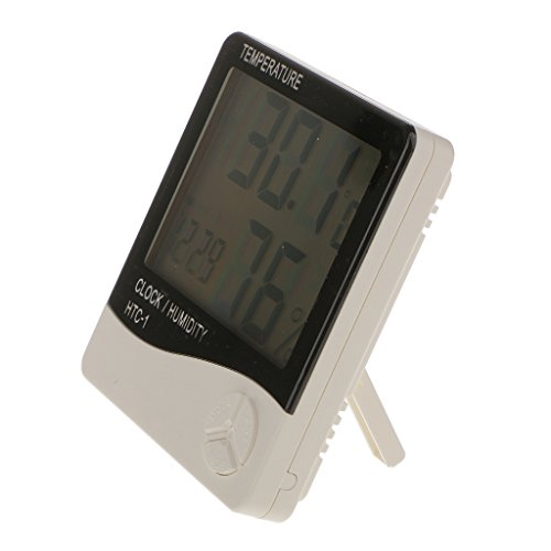 Preisvergleich Produktbild Wecker LCD Digital Thermometer Temperatur Feuchtigkeits Hygrometer Meter