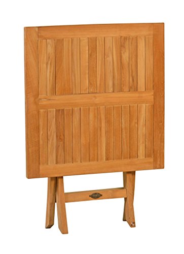 Kai Wiechmann Fano Teakholz-Klapptisch für den Garten, 70x70cm