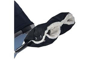 LONNALEE Gants de Poussette,moufle poussettes avec polaire chaude et coton, Bébé Chauffe-Mains Protection des Mains, Moufles Poussette pour Toutes les Poussettes et Buggy