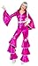 Produktbild 70er Jahre Kostüm für Damen pink Flower Power Hippie Dancing Queen Damenkostüm sexy groovy Gr. 34 (XS), 36/38 (S), 40/42 (M), Größe:M
