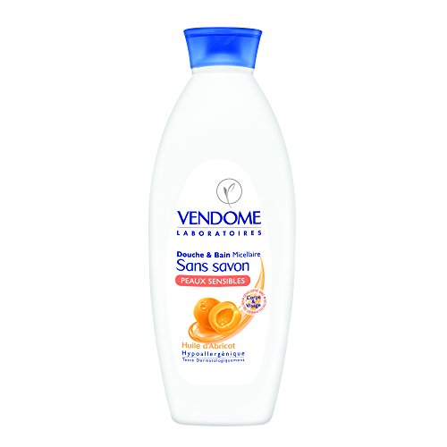 Laboratoires Vendôme Douche et Bain sans Savon pour Peaux Sensibles Abricot Flacon de 750 ml
