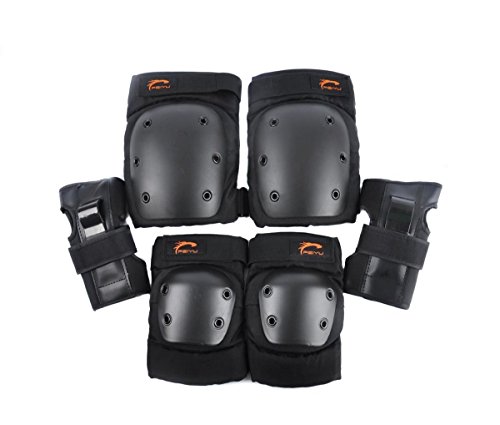 Preisvergleich Produktbild Radfahren Rollschuhlaufen Knie Ellenbogen Handgelenk Schutz Polster Militär Armee taktischen Schutz Knee Pad Set Knie Ellenbogen Ellenbogenschutz Skate & Knieschützer Skateboarden (L)