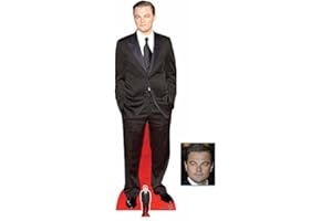 BUNDLEZ-4-FANZ FAN PACKS Fan Pack - Leonardo DiCaprio Black Suit Lifesize and Mini Cardboard Cutout/Standup/Standee - Includes 8x10 Star Photo
