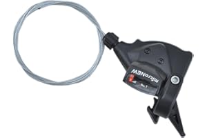 Micronew Bike Shift Levers Mountain Bike 3x7/8/9/10/11 Speed Gear Shifter, Left and Right Thumb Shift Lever Combination with Optical Gear Display (R9S)