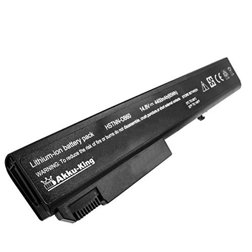 Akku-King Akku für HP EliteBook 8530p, 8530w, 8540p, 8540w, 8730p, 8730w, 8740w, ProBook 6545b - ersetzt 458274-421, 484788-001, KU533AA - Li-Ion (8 Zellen) 4400mAh 14.4V - schwarz