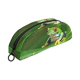 COOSUN Estuche de rana de árbol de Amazon, semicircular, estuche de papelería, bolsa de...